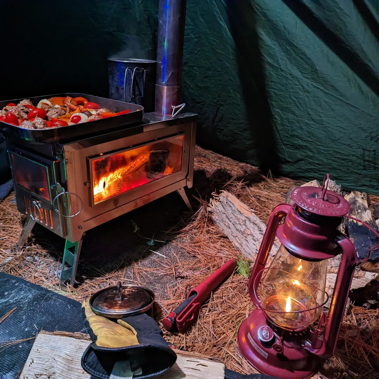 Amazon.com: DANCHEL OUTDOOR HS6 Collapsible Hot Tent Stove 304